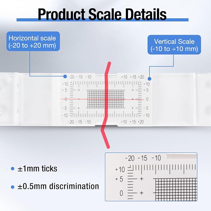 Concrete Crack Monitor, Crack Monitoring Record Standard Tell-Tale Crack Monitor for the Standard and Corner Tell-Tale (`1PC)