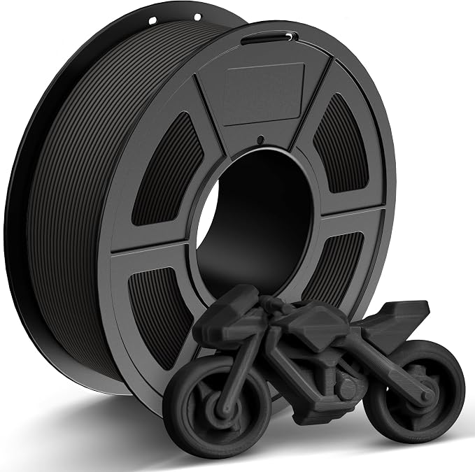 TECBEARS Black PETG Filament for 30mm/s - 600mm/s High Speed Printing | 1kg Spool, 1.75mm Filament accuracy +/- 0.02 mm, Neatly Wound Filament, Fit Most FDM Printers and Bambu Labs Printer
