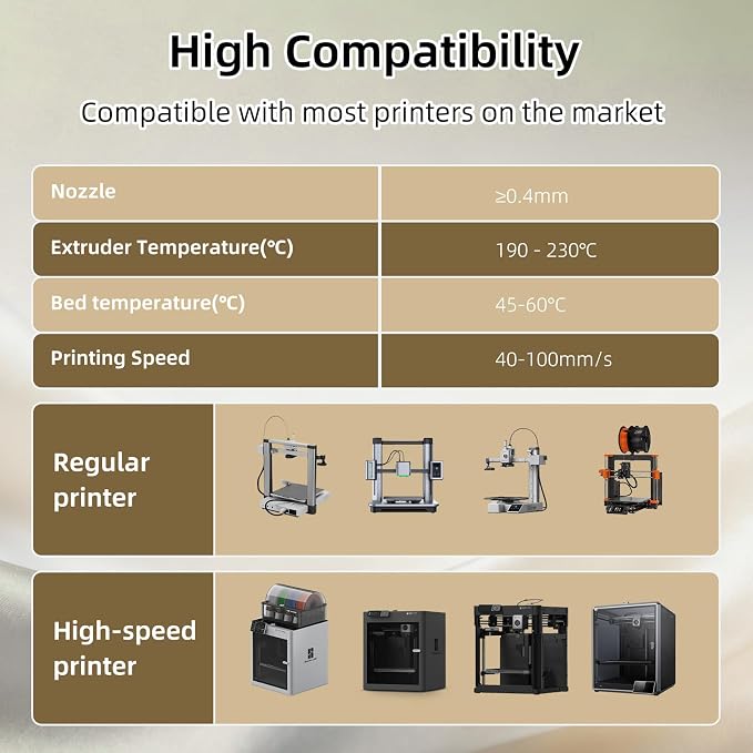 3DHoJor Silk PLA Filament 1.75mm, PLA Filament 1.75mm Silk Shiny 3D Printer Filament, 1kg*4 Cardboard Spool, Dimensional Accuracy +/- 0.03 mm, Fit Most FDM Printer(Gold+Red+Green+Blue)