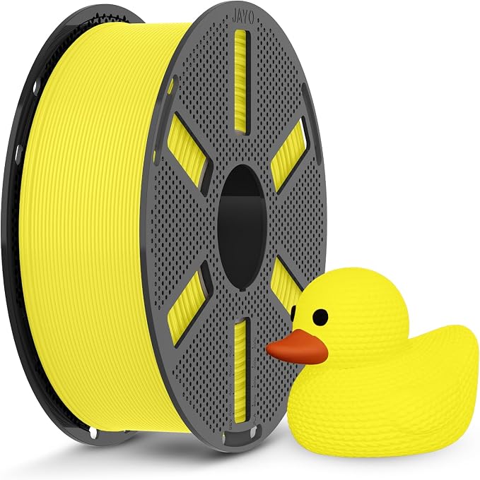 JAYO PLA 3D Printer Filament Yellow, PLA Filament 1.75mm, 1.1KG Spool, Dimensional Accuracy +/- 0.02mm, Fit Most FDM Printer