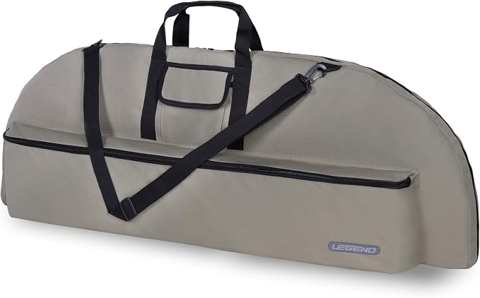 LEGEND Essential Compound Bow Case - Soft Bow Case for Compound Bow & Archery Accessories, Premium Bow Bag with Durable Nylon Fabric, Lightweight Archery Case with Backpack Strap - 36" or 44" Interior