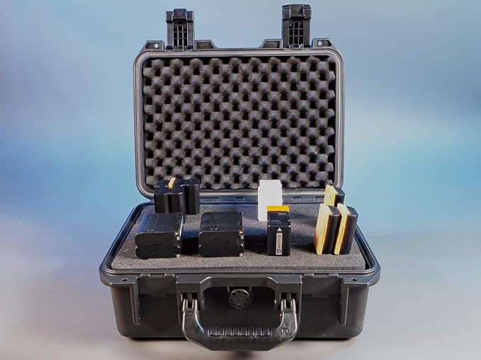 MEIJIA Premium Waterproof Hard Camera Case,Hard Case with customizable fit foam,Full Protection with Light&Convenient Design,Elegant Black (14.21"X11.42"X6.50")