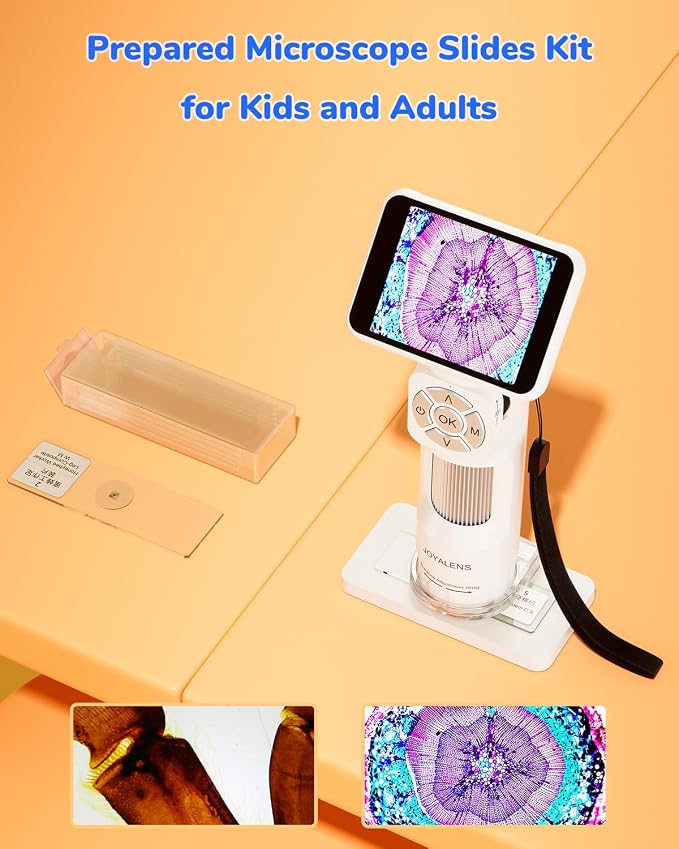 JL210 10.1'' Digital Microscope for Adults + JOYALENS JL113 Handheld Portable Microscope for Kids