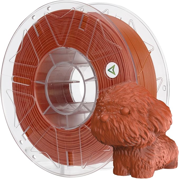 Creality Hyper PLA Filament 1.75mm, RFID 3D Printer Filament for High-Speed Printing up to 600mm/s, ±0.03mm Accuracy, 1KG/Spool (2.2lbs), 3D Printing Filament for Most 3D Printers (Brown)