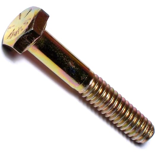Hard-to-Find Fastener Grade 8 Hex Cap Coarse Large Bolts, Midwest Assortment Refill, Steel Hex Bolts for Construction, Home Improvement, 1/4-20 x 1-1/2 - Inch, Pack of 10