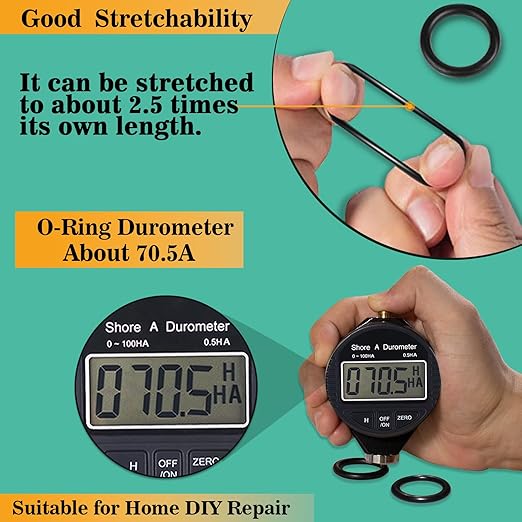 XBVV 1540 Pcs 32 Size O-Rings Kit Nitrile Rubber O Ring Assortment with 4 Hook Set for Various Car Auto Vehicle Repair Plumbing Pressure Washer Air or Gas Sealing Connections Resist Oil and Heat