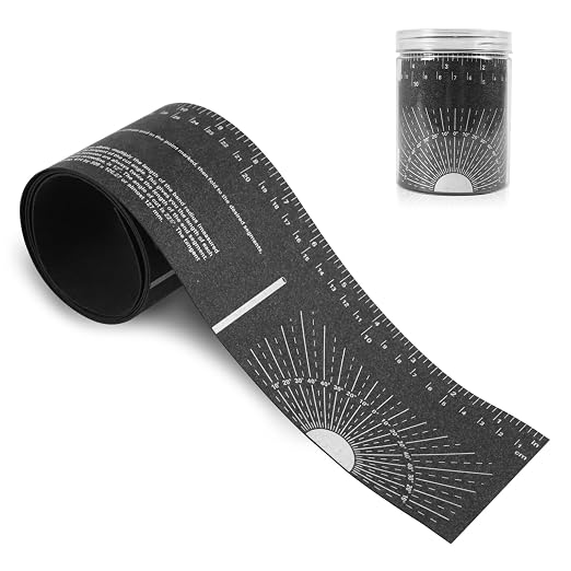 Flexible Pipe Measuring Tool – Bendable Ruler for Curved Surfaces, Hose & Pipe Measurement, Dual Scale Inches/cm, Flexible Ruler Set for Plumbing, HVAC, Automotive, DIY (1)