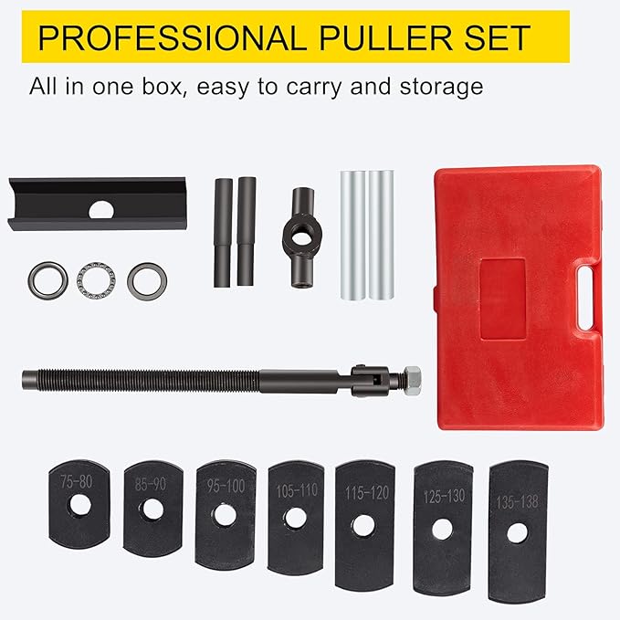 VEVOR Liner Puller Cylinder Liner Puller, Diesel Engines Liner Puller Tool, Both Dry-Type and Wet-Type Fit Diameter of 75 mm-138 mm, Universal Cylinder Liner Puller Tool Set for Auto Repair