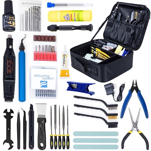 3D Printing Tool Kit with Storage Bag – 3D Printer Tools Features a deburring Tool,Surface Smoothing,and Scraper for Model cleanup,Wire Cutter,and Precise Drilling.