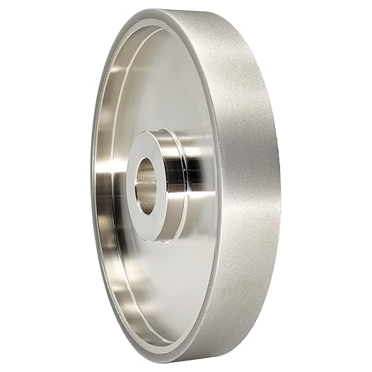 CBN Grinding Wheel 6" Dia x 1" Wide, 1 inch Arbor, Sharpen High Speed Steel Cutting Tools, Diamond Grinding Wheel Grit #600