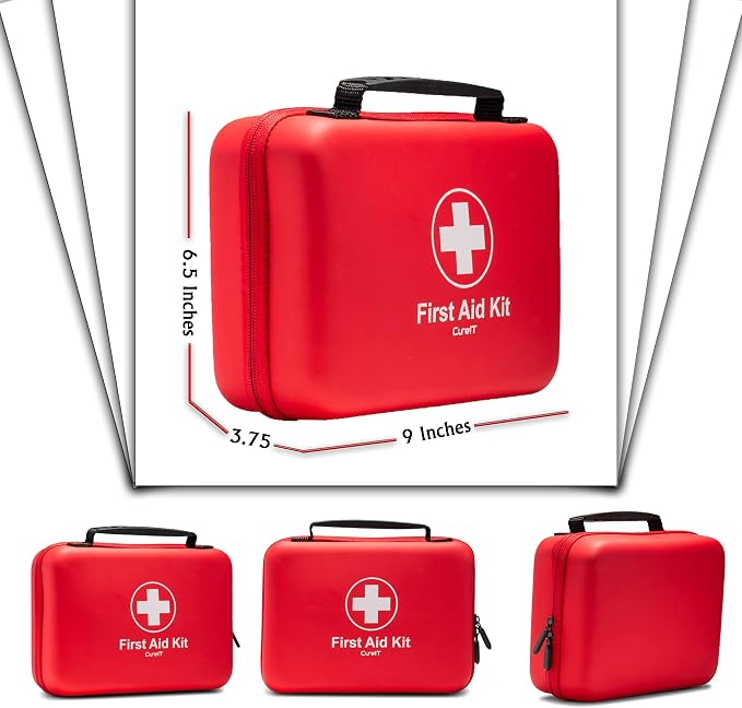 First Aid Kit 230 piece, Waterproof, All Purpose Use Outdoor, Indoor, Car, Hiking, Office, Kitchen,