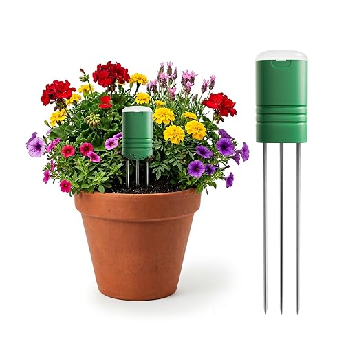 Upgraded Plant Soil Moisture Meter with 230ft RF Wireless Waterproof & LCD Display for Moisture,Temp,Sunlight,Time,Ideal for Garden, Farm, Lawn Care-Outdoor (2 Sensor)
