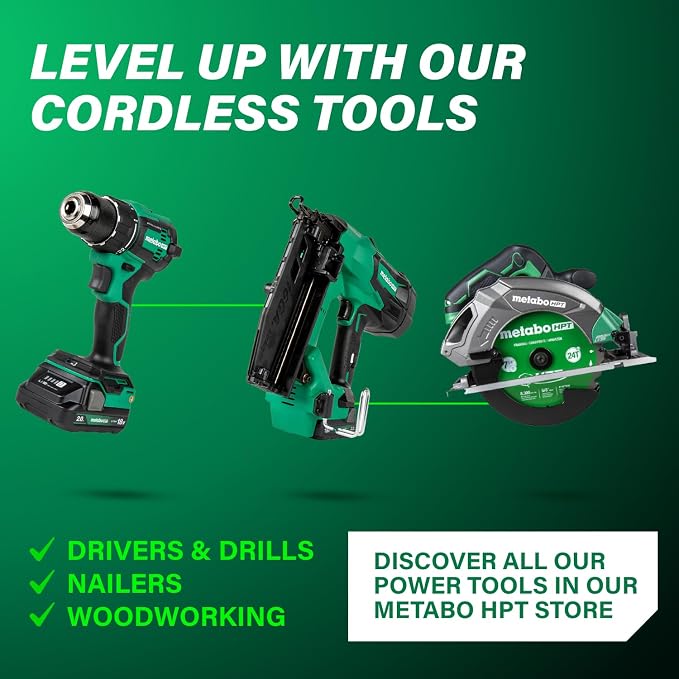 Metabo HPT 18V MultiVolt Cordless Dual Function Inflator, Portable Air Inflator with High Pressure and High Volume Modes, 160 PSI Max Pressure, LED Light, Tool Body Only, UP18DAQ4