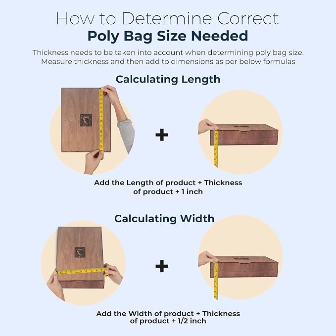 Poly Bags Suffocation Warning 150 Combo Pack 16x22 20x24 24x28 Strong Seal