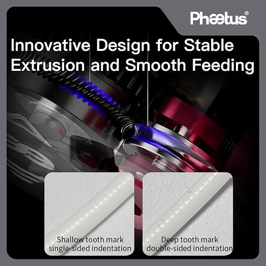 Phaetus DXC1 Extruder for Creality K1 Series | Dual-gear no-slip, 60% less wear; RNC 3x life, adapts all filaments, runout auto-pause, clog-free cooling
