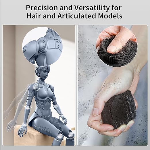 ANYCUBIC Ultra Tough Resin, 3D Printer Resin with Strong Impact Resistance and High Flexibility, Suitable for Direct Use or as an Additive, Wide Compatible for LCD Resin 3D Printers (White, 1kg)