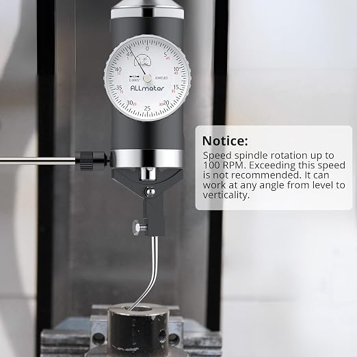 Coaxial Centering Indicator 0-0.15"/0.0005" Resolution,Co-Ax Dial Test Indicator with 6 Feelers,3/8" Shank,for CNC Mill,Lathe,Boring Machine Center Alignment