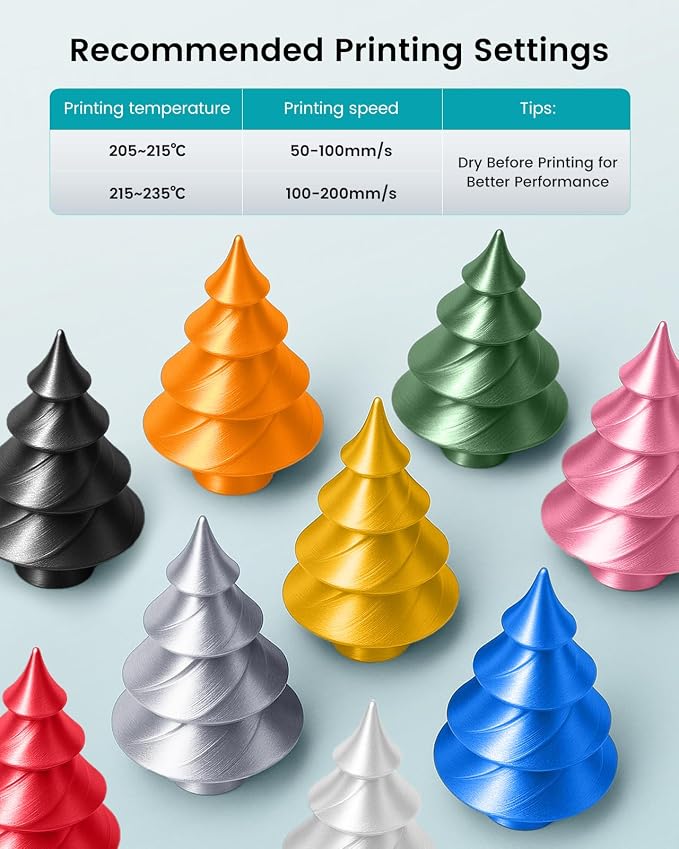 SUNLU Silk PLA+ Filament 1.75mm, Chrome Like Gloss Finish, Smooth Silk Texture, Upgraded Formula for Stable Printing, 1kg(2.2lbs) PLA Plus 3D Printer Filament, Gold
