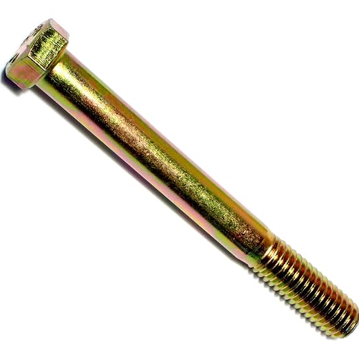Hard-to-Find Fastener Grade 8 Hex Cap Coarse Large Bolts, Midwest Assortment Refill, Steel Hex Bolts for Construction, Home Improvement, 7/16-14 x 4 - Inch, Pack of 5