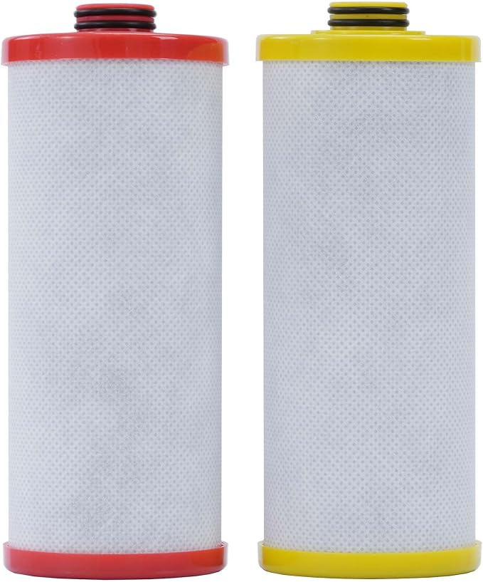 Replacement Water Filter for Aquasana® Filter Replacement AQ-5200R | AQ-6200 | Claryum® 2-Stage Under Sink Water Filter AQ-C2-R, Reduce 99% of Chlorine, Taste and Sediment, 2-Pack