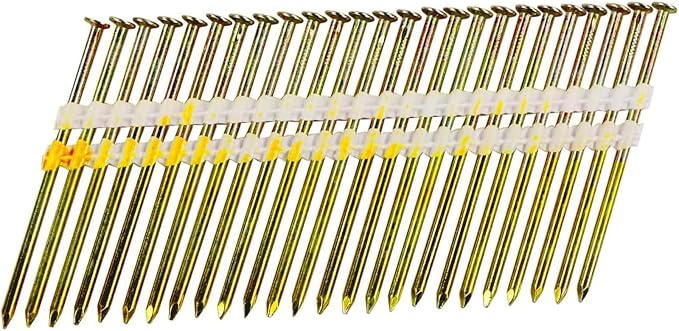 2 Inch Framing Nails, 21 Degree EG Smooth Shank Plastic Collated Nails for Framing Nailer, 2 x .113,(1000 per Box)