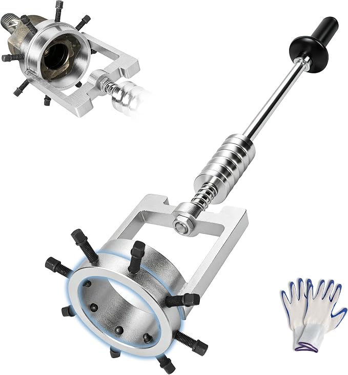 3.75'' CV Axle Removal Tool fit Reinforced Sliding Hammer Axle Shaft Puller Tool with 8 Bolts, for Cars, Trucks, ATV,UTV