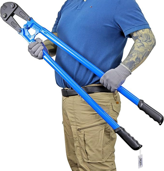 42 IN Bolt Cutter with Drop Forged CRV Alloy Steel Blades,with Ergonomic Handle,Heavy Duty Metal Cutter for Rebars, Chains, Locks, Wires, Bolts, Fence.