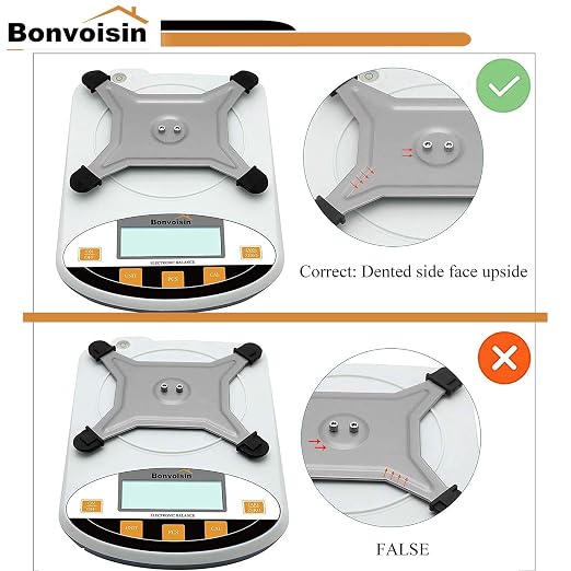 Bonvoisin Lab Scale 1000g x 0.01g Digital Precision Analytical Balance 10mg High Precision Electronic Balance Jewelry Scale Kitchen Scale Scientific Scale Laboratory Scale Balance (1000g x 0.01g)