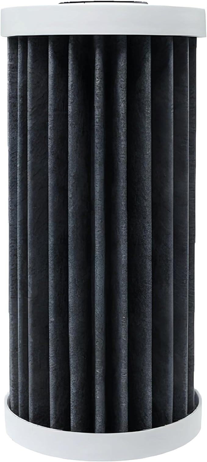 EcoPure EPW4F Premium Carbon FACT Universal Whole Home Filter – Fits Large Capacity Systems – NSF Certified – <1 Micron Filtration – Reduces Chlorine, Sediment, Sand & Dirt – 6-Month Life