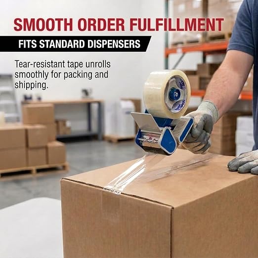 Tape Logic Packing Tape (18-Rolls), 2" x 55 yd - Heavy Duty Packaging Tape Refill for Shipping, Moving, Order Fulfillment, Acrylic 2.6 Mil
