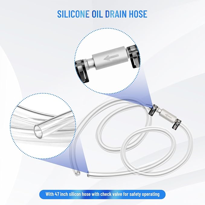 Brake Bleeder Wrench Set, Brake Bleeding Wrench Set with Non-Return Check Valve,Includes Six Bleeder Wrench Sizes(7mm 8mm 9mm 10mm 11mm 12mm)