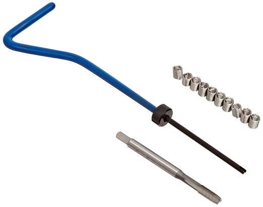 E-Z Lok EK30420 Helical Threaded Insert Kit, 304 Stainless Steel, #6-40 Thread Size, 0.276" Installed Length (Pack of 10)