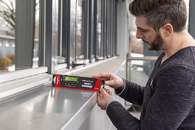 SOLA LSB10DBT Digital Level & Inclinometer with Bluetooth, Big Red, 10-inch