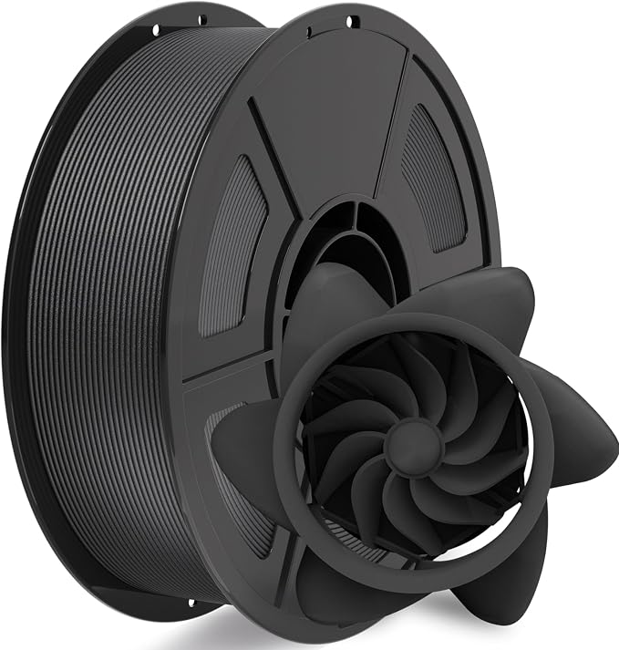 IEMAI PA6 Carbon Fiber Nylon Filament 1.75mm Matte Black 1KG, Industrial PA6-CF 3D Printer Filament with Extremely Strength & Stiffness, Abrasion & High-Temperature Resistant