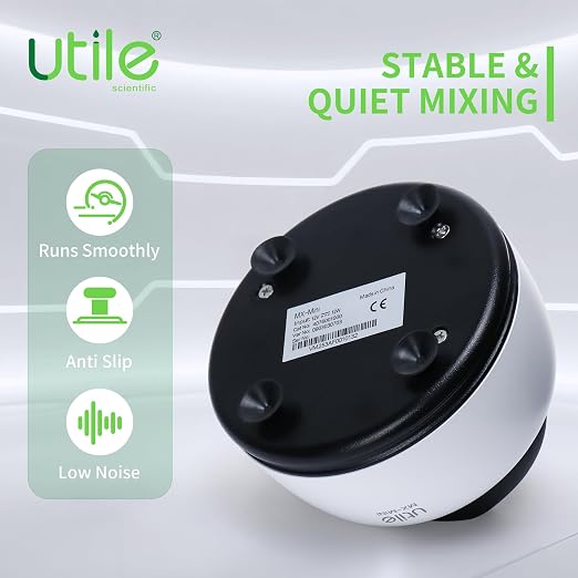 Utile Mini Vortex Mixer with Touch Function, Lab Paint Shaker, Lab Vortexer for Tubes,Include 120 pcs Stainless Steel Mixing Balls, 4424.3004.1B