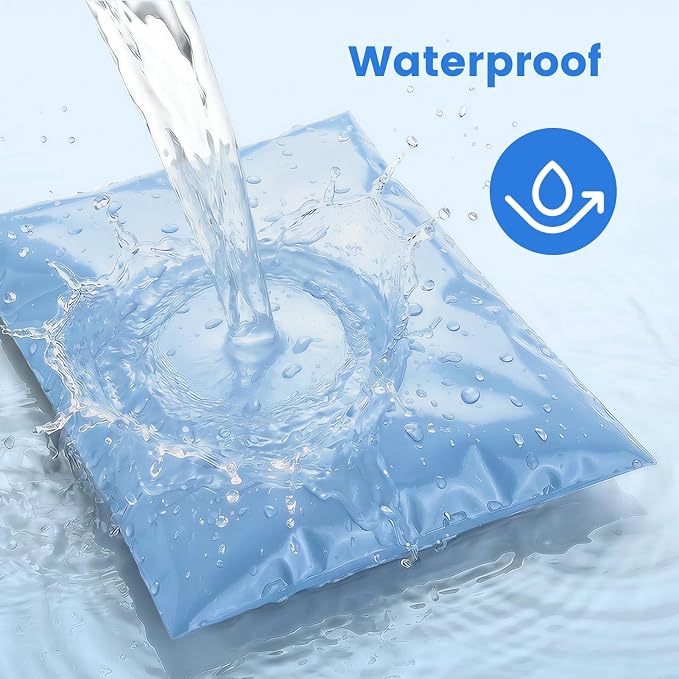 Metronic Poly Mailers 12x15.5 50PC Shipping Bags for Clothing Medium Size, Self-Seal Waterproof Poly Bags Shipping Envelopes, Durable Plastic Package Mailing Bags for Small Business, Light Blue