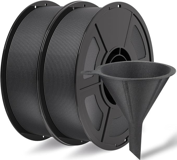IEMAI Carbon Fiber PETG Filament 1.75mm Bundle 2KG, Matte Black PETG-CF 3D Printer Filament with Dimensional Stability & Low Warpage, High Stiffness, Heat Resistant, Easy Print