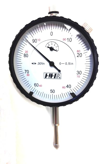 HHIP 4400-0004 Pro Series AGD Group 2" Dial Indicator, .001" Graduation, 0-100 Reading, 0-0.50" Range