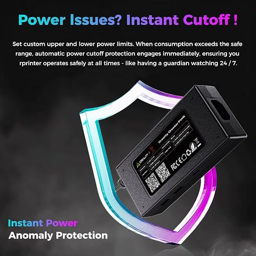 Creality Creator PWR Smart Power Supply, Real-Time Monitoring & Auto Shutdown, 3D Printer Smart Protection for Creality Hi / K1 / K1C / K1SE / K1 Max / K2 / K2Pro / K2 Plus/ K2SE / Ender 3 V3/ V3 Plus