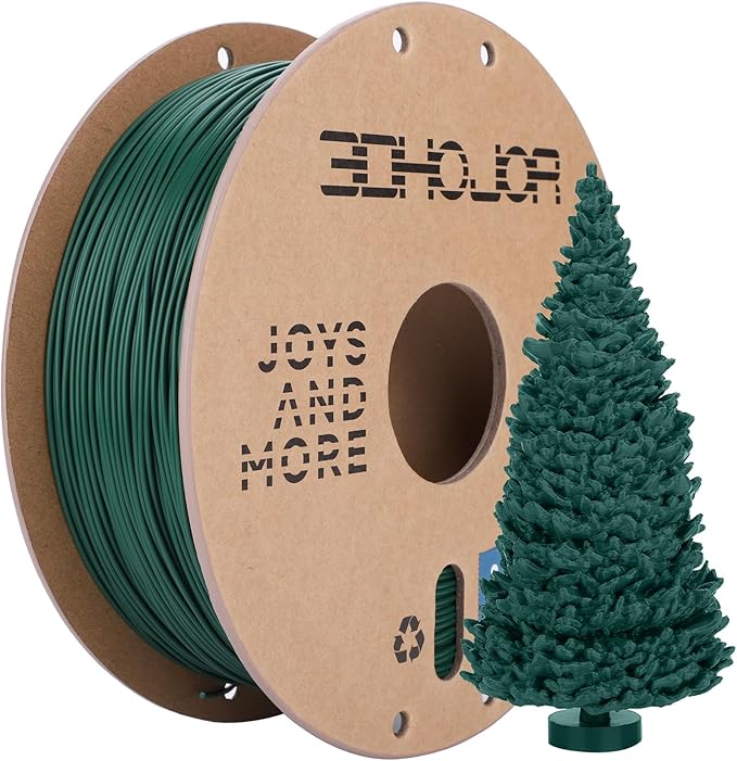3DHoJor PLA Pro (Plus) Filament 1.75mm, 3D Printer Filament, Cardboard Spool 3D Printing Filament, Dimensional Accuracy +/- 0.03 mm,Pine Green, 1kg