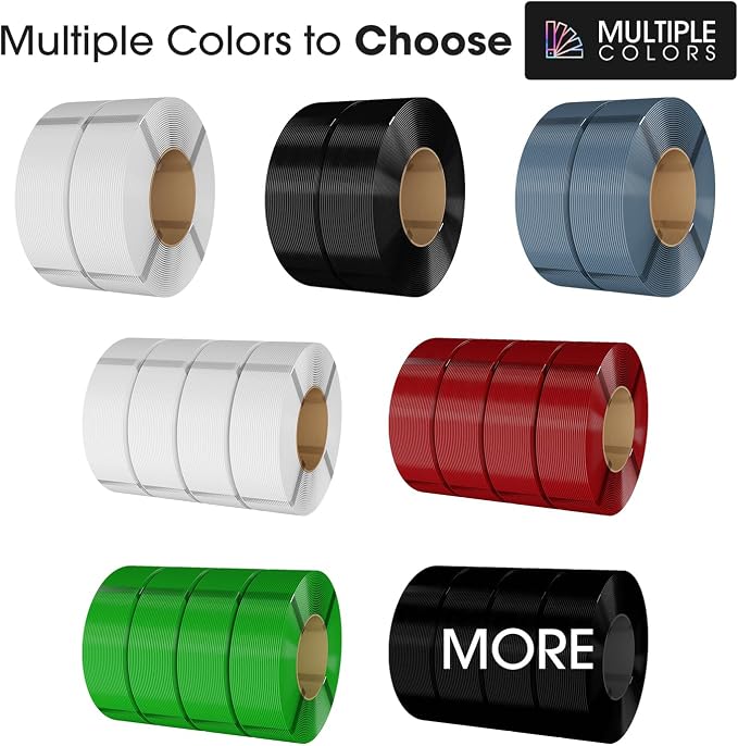 eSUN PLA Basic Refilament 1.75mm, 3D Printer Refill High Speed PLA for Fast Printing, 1KG per Roll, 2 Rolls Spoolless 3D Printing Filament for High Speed 3D Printers, Fire Engine Red