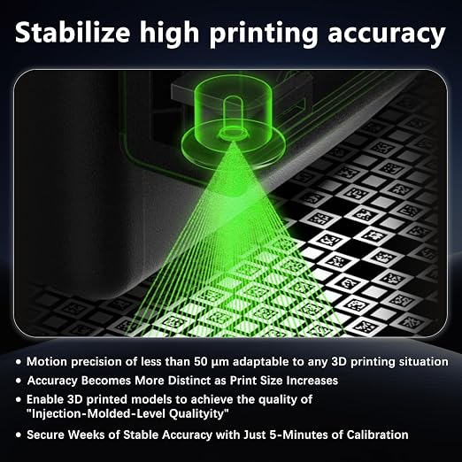 Original Bamboo X2D Vision Encoder for Bambu Lab X2D Build Plate 3D Printer Below 50μm Motion Accuracy for Bambu Lab Vision Encoder Injection-Molded-Level Quality Bambu X2D 3D Pinter Accessories