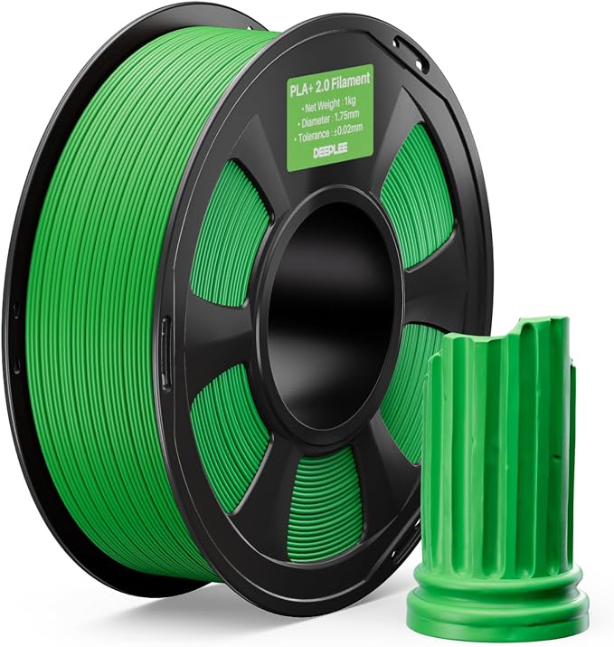 PLA+ 2.0 Filament 1.75mm, 3D Printer Filament, Upgrade PLA Plus 3D Printer Filament, High Speed PLA+ Filament for Most FDM 3D Printer, Grass Green 1kg