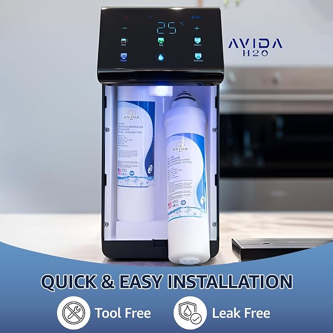 4-Stage Filtration Ultra Water Filter Replacement Cartridges – 2 Pack (PAC + UF & ACF) – 0.01 Micron Ultrafiltration + Activated Carbon – Reduces Chlorine for Better-Tasting Drinking Water