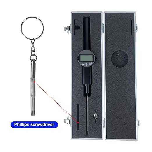 Digital Dial Gauge,with A Range of 100mm/4 in,Dlectrical Digital Indicator Graduation Resolution of 0.001mm