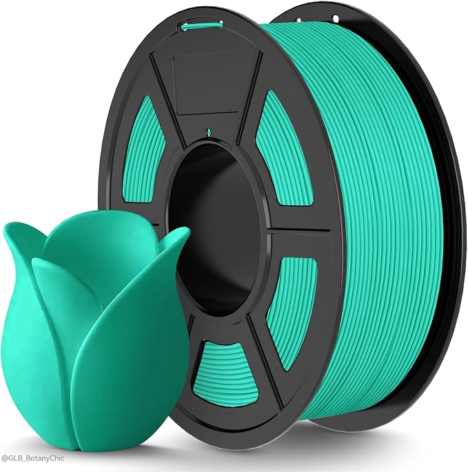 TECBEARS Mint Green Matte PLA Filament for High Speed 50-600mm/s Printing | 1KG PLA, Smooth Extrusion, Tangle Free, Vacuum Sealed, 1.75MM Filament ±0.02mm Accuracy Compatible with Most FDM Printers