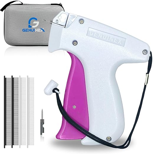 Stitch Gun for Clothes – A Complete Kit with 3000 Fasteners, 2 Needles & EVA Carrying Case. Handheld Tagging Gun for Clothing & Fabric-Friendly Stitchy Stitch Gun for Hemming, Quilting & Quick Repairs