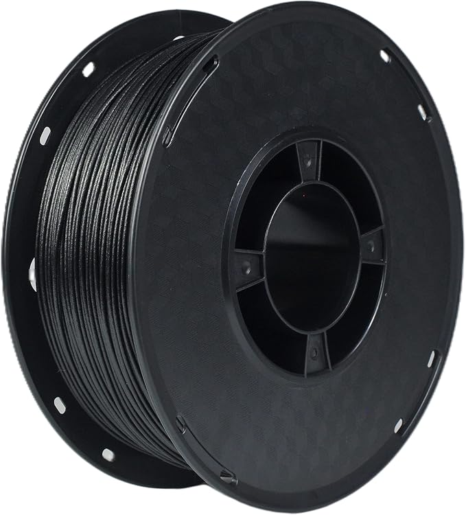 RANKI Carbon Fiber Pctg 1.75mm 3D Printer Filament, Dimensional Accuracy +/- 0.03 mm, 1 KG Spool(Approximately 2.20 LBS), Black
