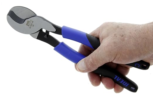 IDEAL Electrical 35-3052 Cable Cutter - 9.5 in., By-Pass Cutter Blades Wire Cutting Tool for 2/0 Copper, 4/0 Aluminum