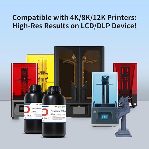 Siraya Tech Fast ABS-Like 3D Printer Resin 405nm UV-Curing Non-Brittle High Precision 3D Printing Liquid Standard Photopolymer Resin for 8K Capable LCD DLP 3D Printing (Navy Grey, 1kg)